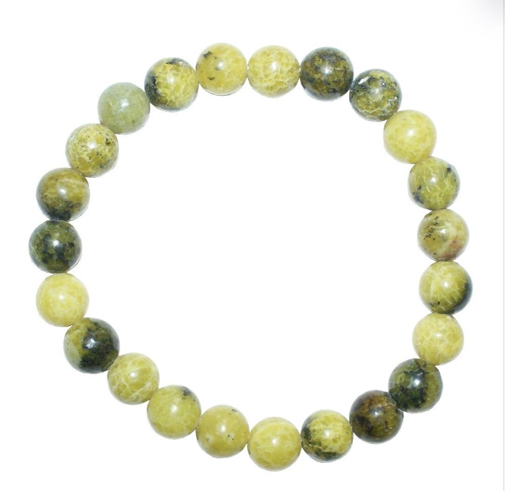 8MM Yellow Turquoise Bracelet